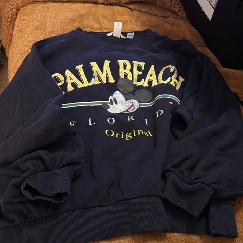 Disney crop sweatshirt preowned navy
